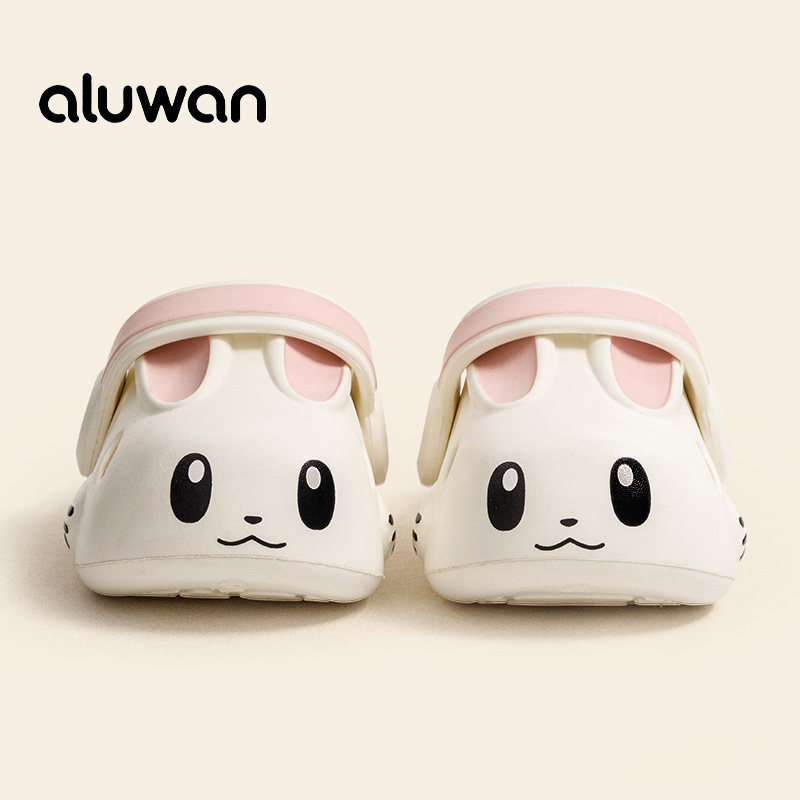 阿鲁丸儿童洞洞鞋女孩夏季室内家居幼儿园eva防滑宝宝凉拖鞋外穿