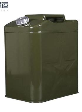 穆运铁皮油桶便携柴油壶汽车备用绿色加厚铝盖30L363*255*430