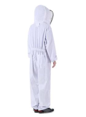 易美丽诺LCF0658白色分体衣服透气蜂服圆帽连体养蜂防护服白色L