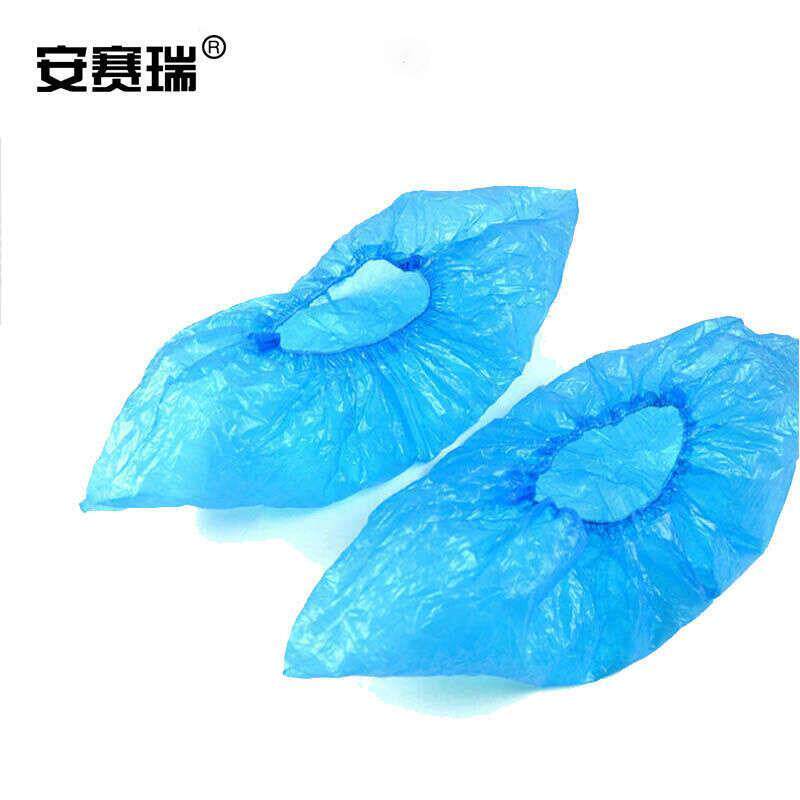 一次性塑料鞋套访客工厂车间家具防尘鞋罩加厚型防雨100只