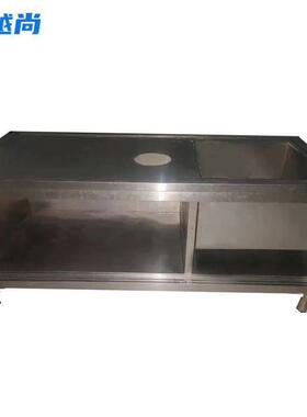 越越尚不锈钢工作台1800*800*800mm带水槽长方形桌子操作台YYS-GZ