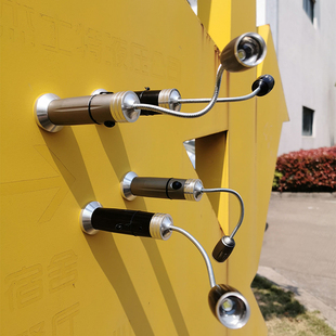 磁吸工作灯充电式 万向磁工作灯充电机床维修手电筒 led灯磁铁吸附