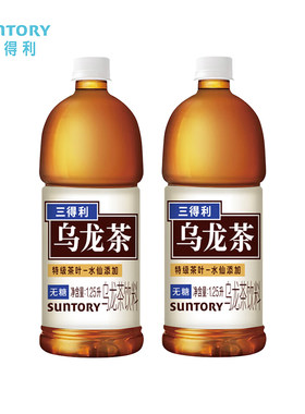 三得利乌龙茶无糖大瓶茶饮料整箱1.25L*4瓶新老包装随机发