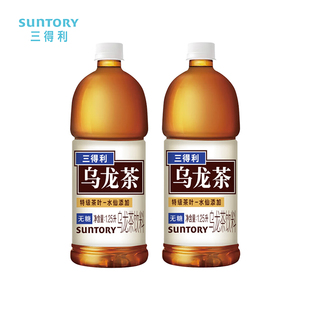 三得利乌龙茶无糖大瓶茶饮料整箱1.25L*4瓶新老包装随机发