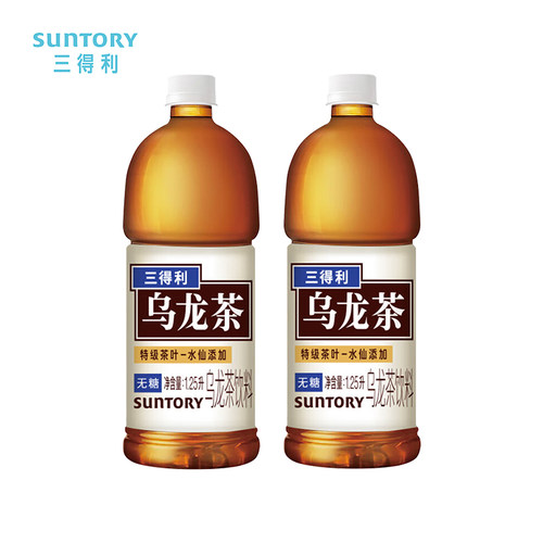 三得利乌龙茶无糖大瓶茶饮料整箱1.25L*4瓶新老包装随机发