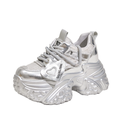 内增高老爹鞋女小个子透气运动鞋