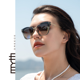 MYTH领潮设计师旅行者太阳镜拼色镜架箭羽花纹高级墨镜MS2201