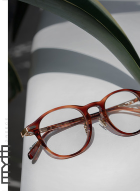 希腊超轻男女轻奢潮流全框板材镜架可配高度数复古圆框眼镜MO2113