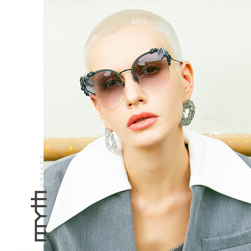 希腊个性宫庭风时尚复古梦幻太阳眼镜明星同款精致优雅墨镜MS193