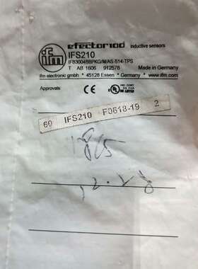 易福门IFS210易福门接近开关