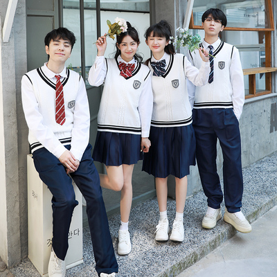 合唱团诗歌朗诵演出服运动会学生毕业班服学院风套装成人高中初中