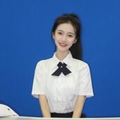 学院风衬衣jk制服套装 日系短袖 女白衬衫 校服学生毕业班服演出服