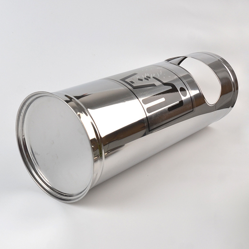 直销不锈钢圆形垃圾桶欧式果皮桶烟灰桶酒店大堂电梯口果