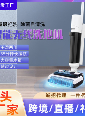 直销家用洗地机自清洁吸拖地一体擦地清洁机家用扫地机吸