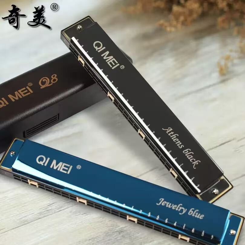 奇美口琴24孔复音c调专业演奏级成人儿童初学者入门高级口琴乐器