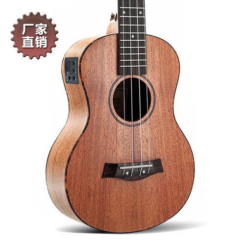 26寸桃花心单板EQ电箱版尤克里里 ukulele乌克丽丽四弦琴小吉他