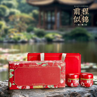 新款二两三两通用茶叶包装盒碎银子红茶绿茶茶叶罐礼盒空盒定制