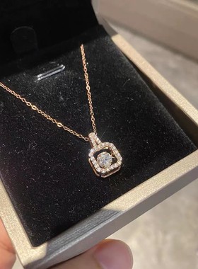 灵动锆石吊坠项链女韩版网红简约百搭项链女2023新款长款锁骨链个