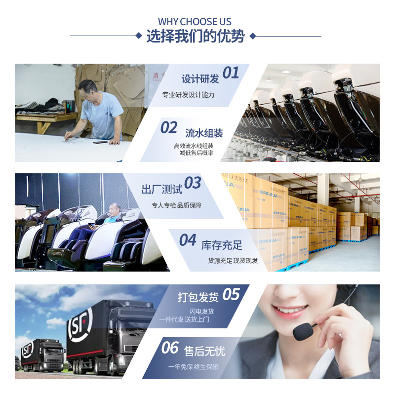 椅家用豪华全身按摩跨境贸易3D机械手SL导轨智能声控批发