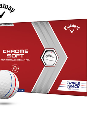 正品新款Callaway卡拉威高尔夫球Chrome Soft三层logo团购可印刷