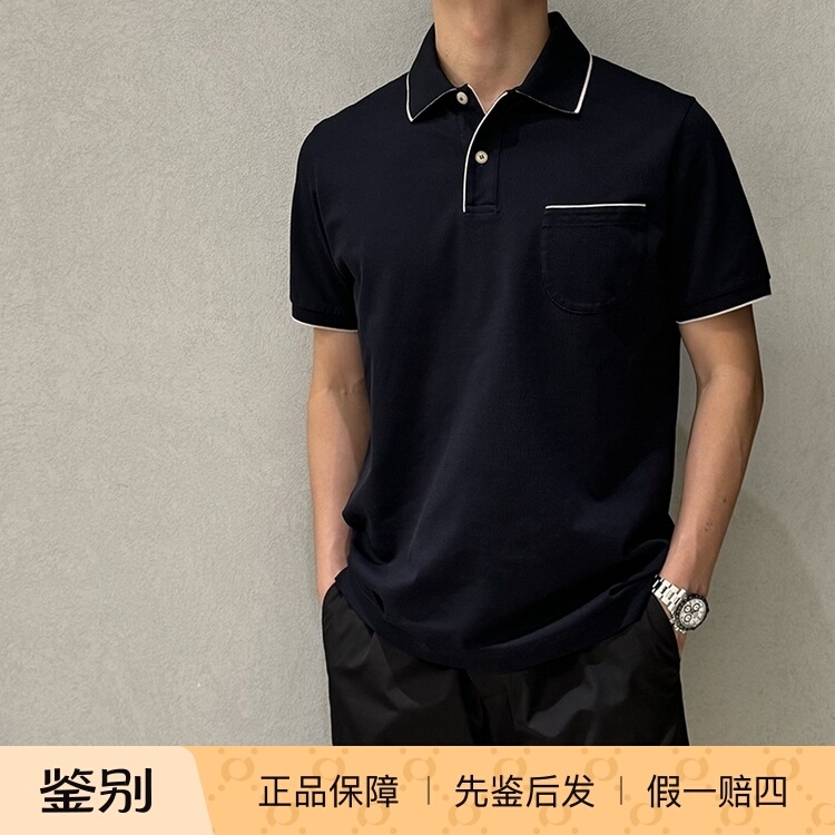LoroPiana胸前口袋polo衫