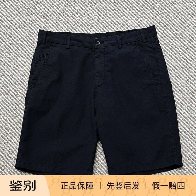 国内现货Loro Piana诺悠翩雅26新款海军蓝棉质混纺男士LP休闲短裤