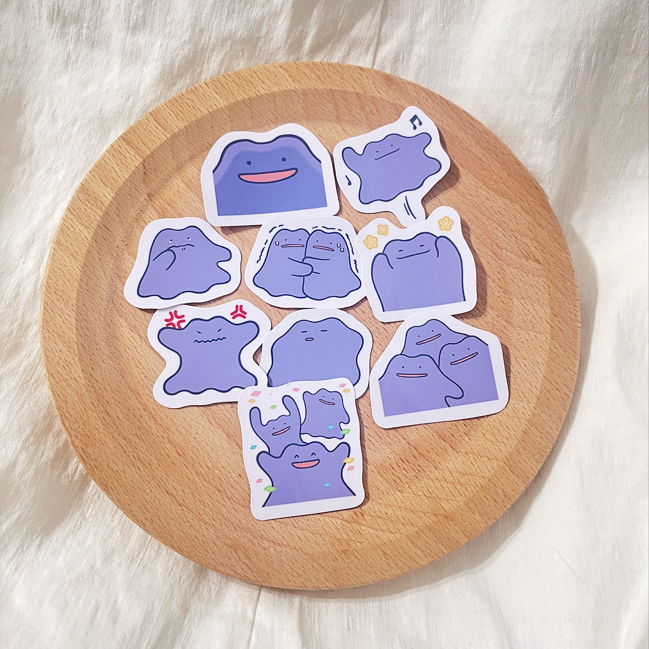 可爱卡通宝可梦神奇宝贝pokemon百变怪 手帐电脑手机防水贴纸贴画