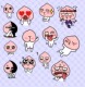 自制周边贴纸 kakao 24枚入 APEACH 屁桃表情贴纸 friends 搞怪