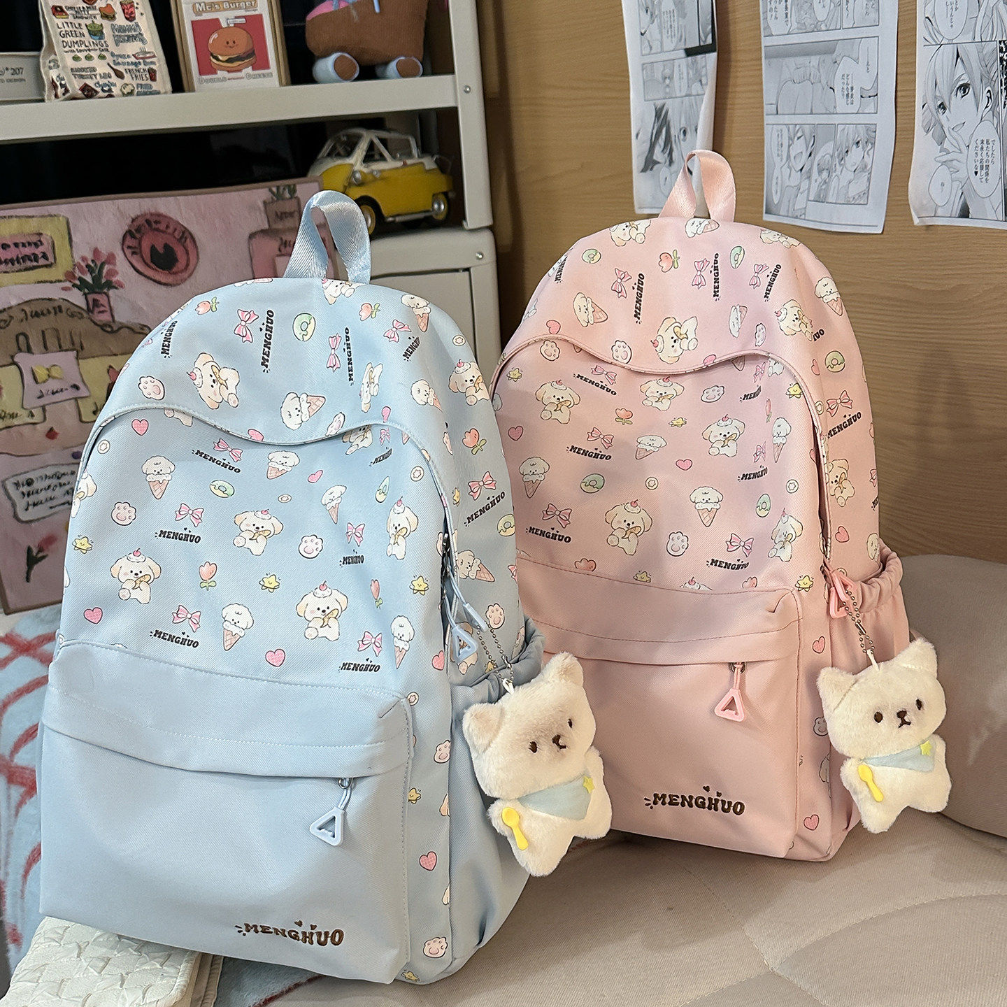 儿童轻便书包女初中生减负学院风背包新款大容量可爱小学生双肩包
