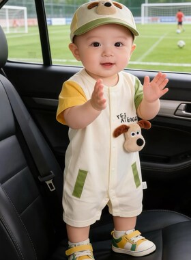 【100%棉】婴幼儿薄款夏季连体衣