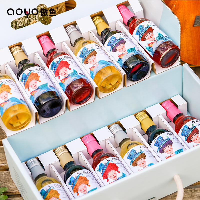 Everlasting longing for each other, aoyo original bottle of imported wine, red wine net, red wine, sweet wine, and wine packaging.