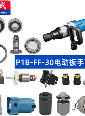 东成P1B-FF-30扳手配件齿轮箱转定子扳手头机壳辅助手柄碳刷开关