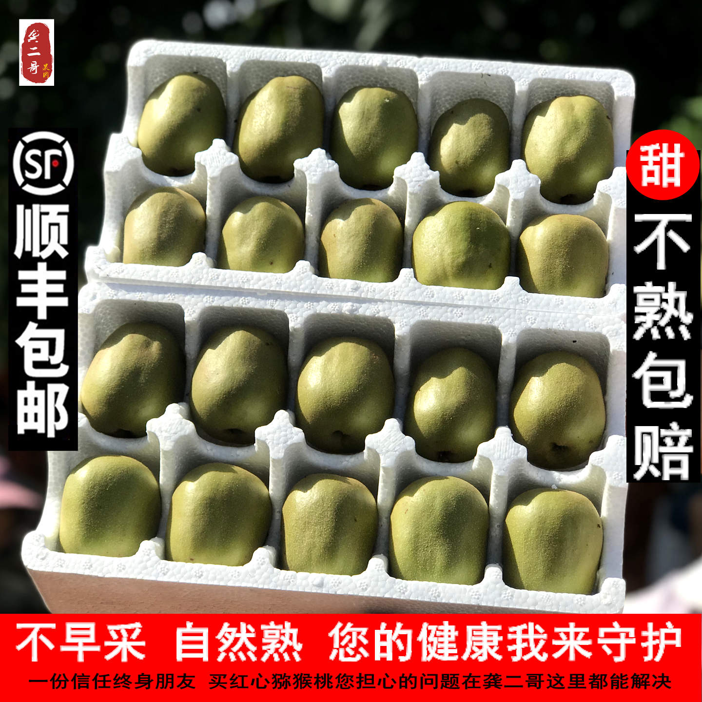 顺丰高山蒲江红心猕猴桃包甜包熟