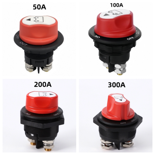 电池漏电保护旋钮开关50A100A200