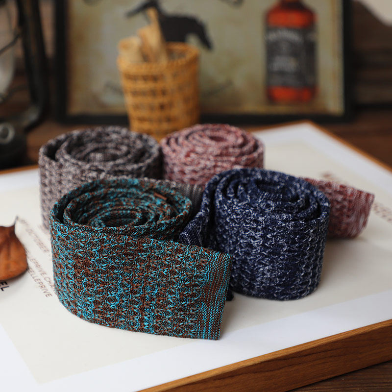 礼盒装 个性平头咖啡深灰红色渐变编织针织领带男士温暖系列绅士,服饰配件/皮带/帽子/围巾,领带,淘宝优惠券,粉丝福利购,淘宝优惠卷