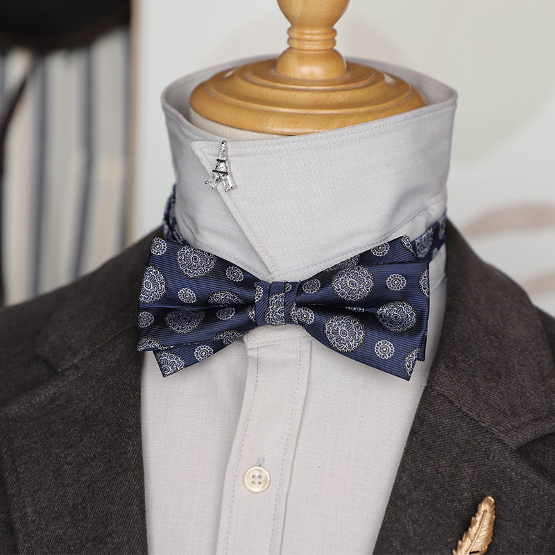 双层绅士交叉英伦男士领结