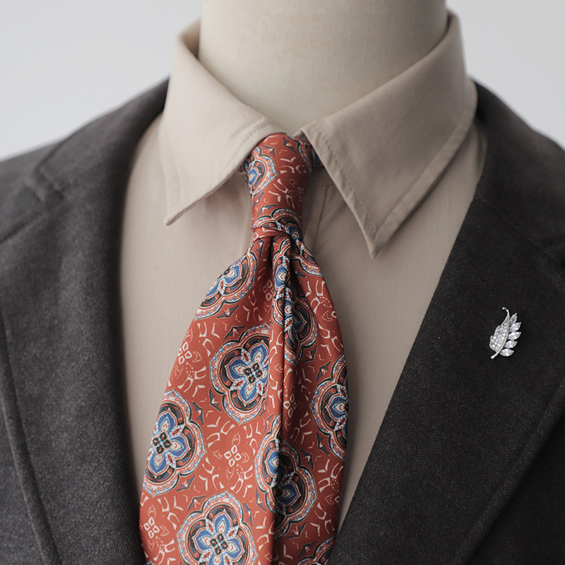 复古韩版9CM大款街头风绅士男士印花领带宴会年会晚会主持礼盒装,服饰配件/皮带/帽子/围巾,领带,淘宝优惠券,粉丝福利购,淘宝优惠卷