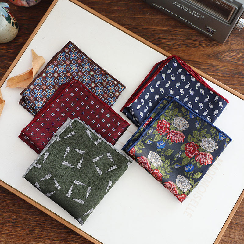 复古文艺男绅士雅痞口袋巾复古