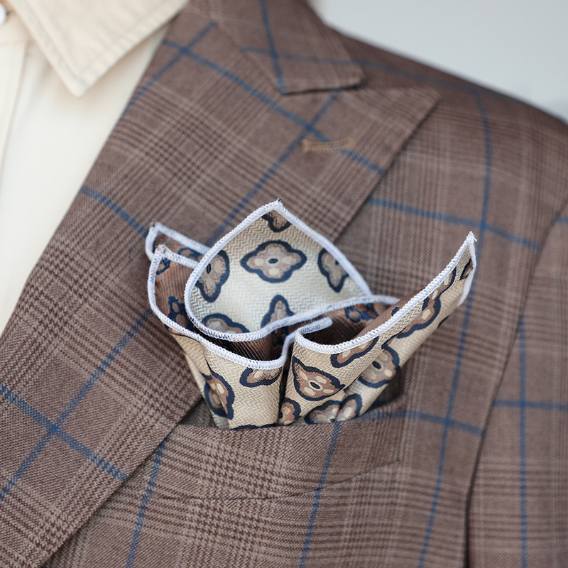 复古正装男士商务西装口袋巾 条纹方巾手帕 可单独使用的配件简装