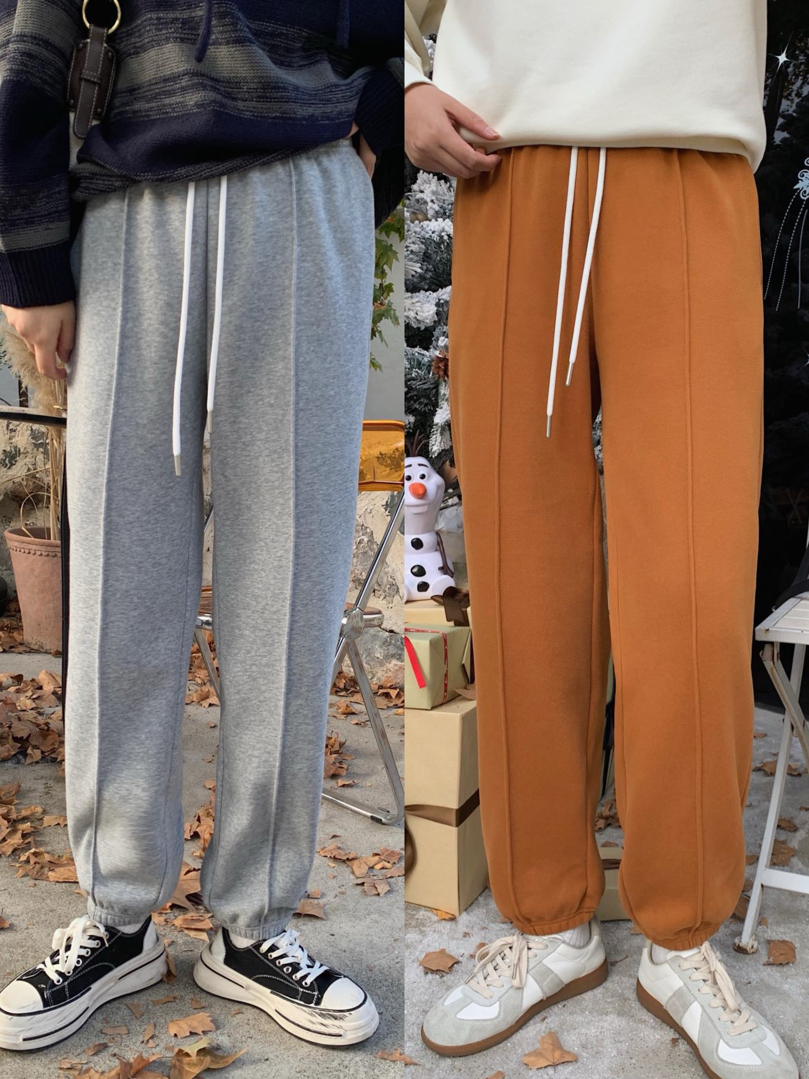 清仓不退换 SEAWHEN海维恩正品 秋冬加密加厚火炉摇粒绒经典卫裤