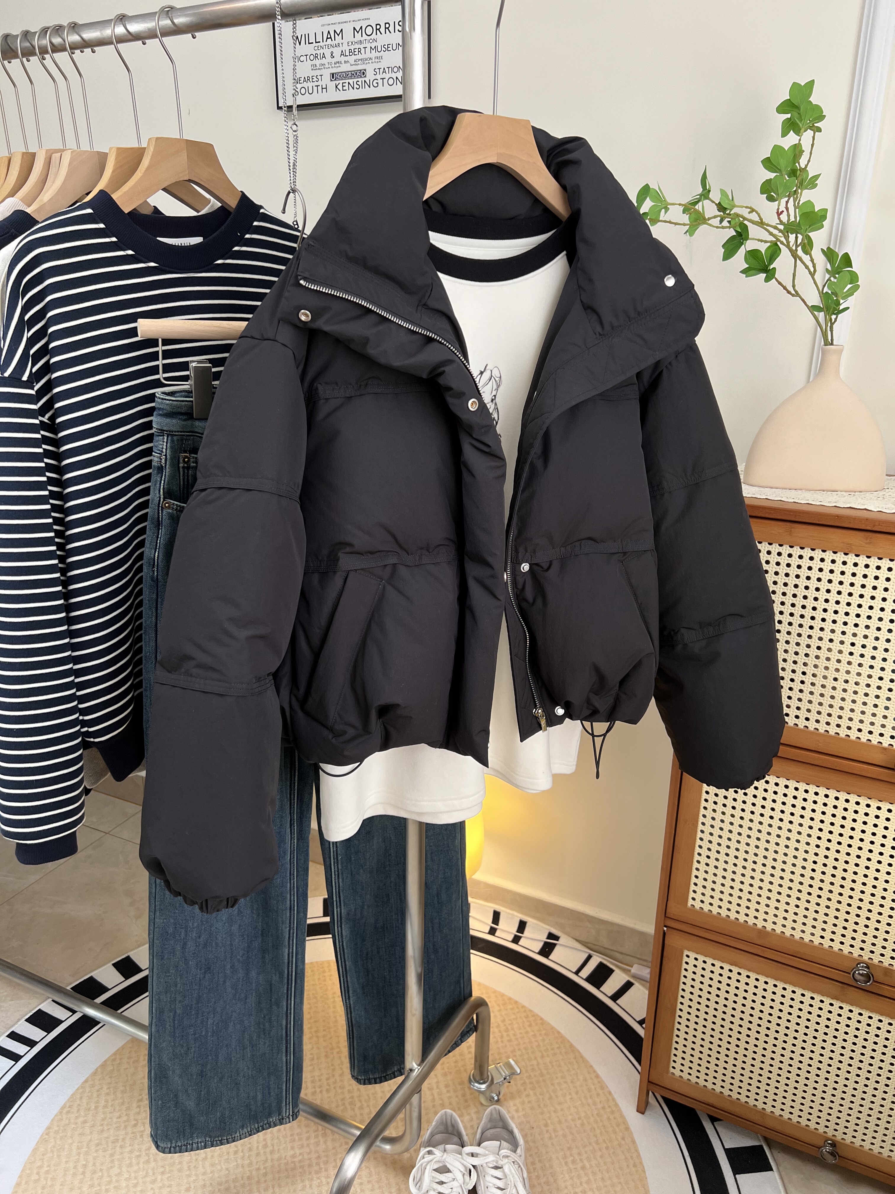 清仓不退换 她行SHEGO 冬季连帽加厚保暖90白鸭绒羽绒服外套原480