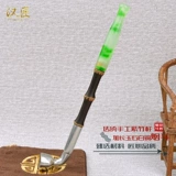 汉匠 Медный длинный мужской бамбуковый мундштук ручной работы из старинного материала, подарок на день рождения