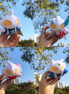 m78初代赛罗奥特曼毛绒公仔小挂件行姿态泽塔布莱泽儿童生日礼物