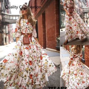 Party Evening Beach Floral Summer Dress Streetwear