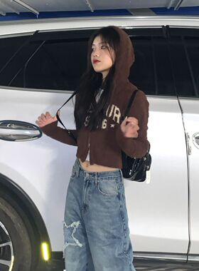 Loose straight leg wide leg mop pants wome宽松直筒阔腿拖地裤