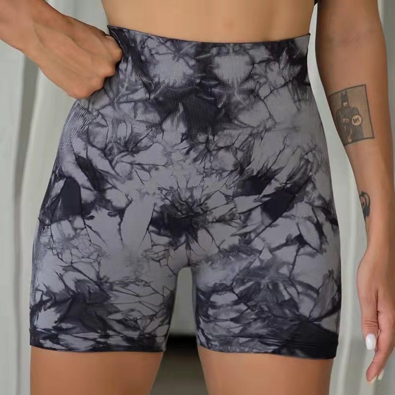 tie dyed sports high waist yoga pants 女士扎染运动高腰瑜伽裤
