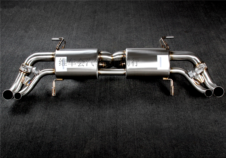 奥迪r8新款改装排气声浪遥控蓝牙可变阀门 双出四出尾嘴