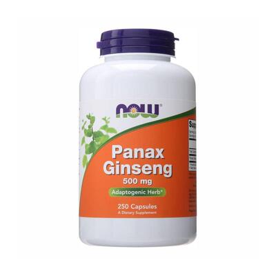 现货美国 Now Foods  Panax Ginseng 人参胶囊 500毫克250粒 元气
