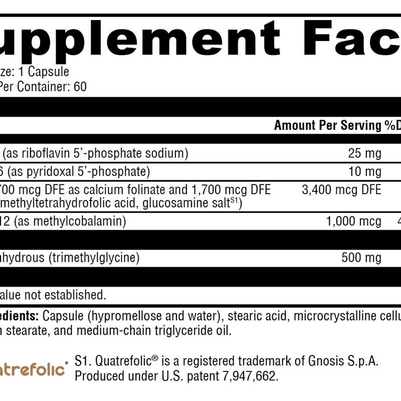 XYMOGEN赛默金甲基化保护Methyl Protect多巴胺健康甲基化60粒