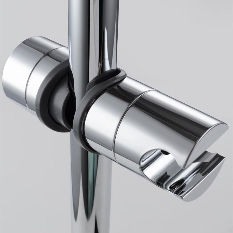 New Showerhead Slider Holder Twin Set Adjustable Shower Head
